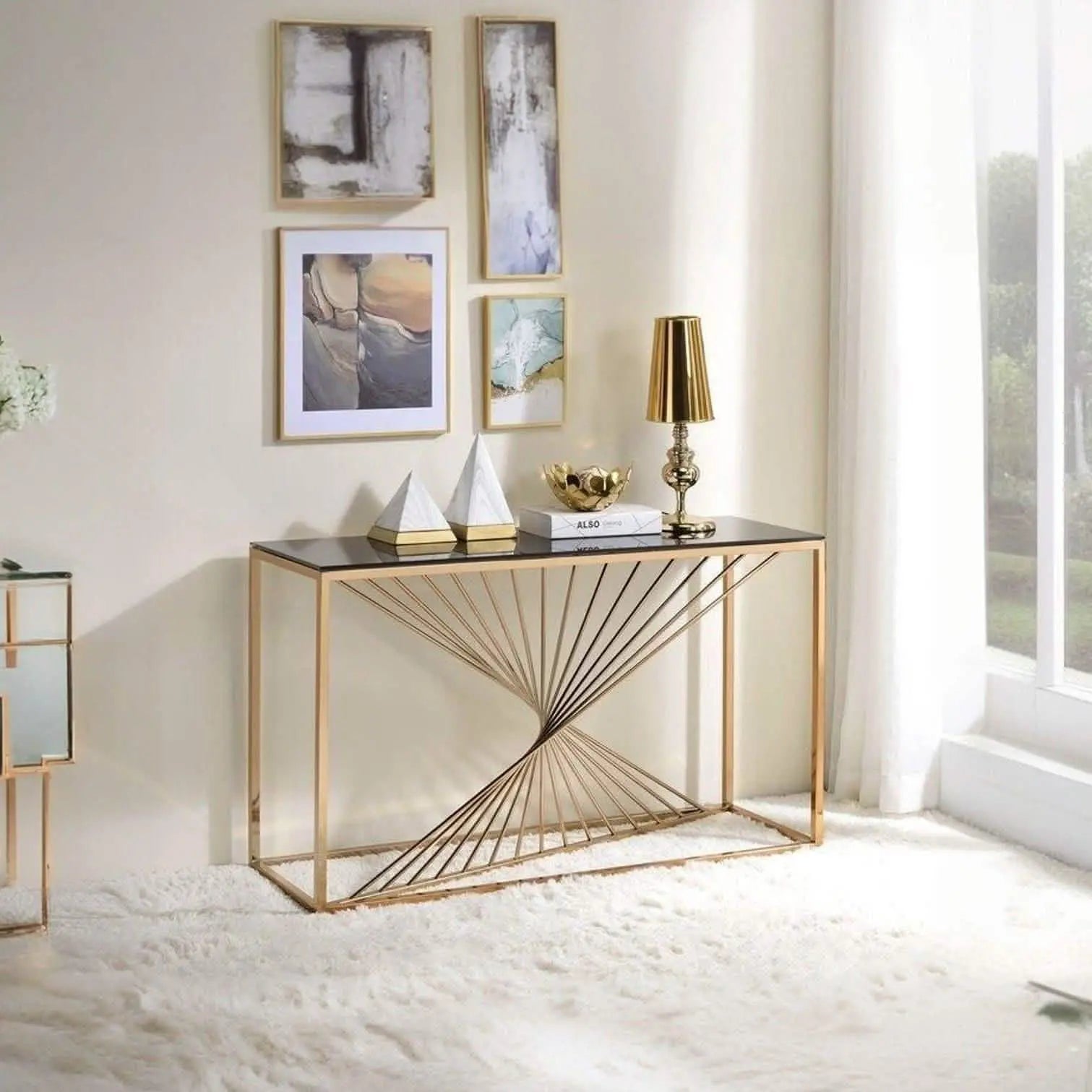 Best 117 - كونسول بسطح زجاج