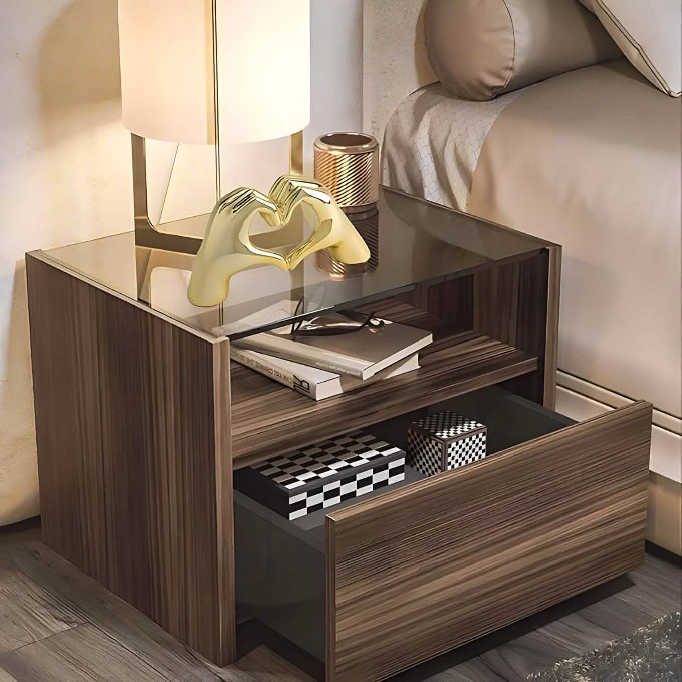 كومود بسطح زجاج - Best 74