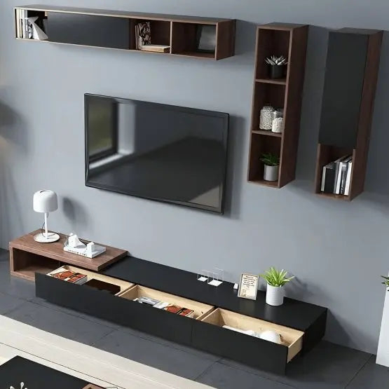 Ath824 - طقم ترابيزات بأرفف تخزين