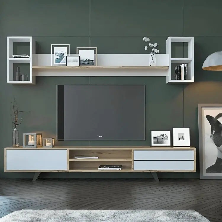 Ath793 - ترابيزة تليفزيون مع وحدة علوية