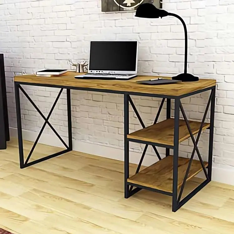 Ath1535 - مكتب خشبي مزود برفين