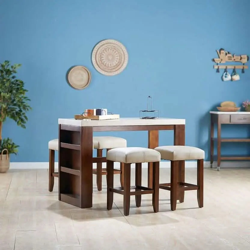 طقم سفرة لون بيج*خشبي - Ath1835