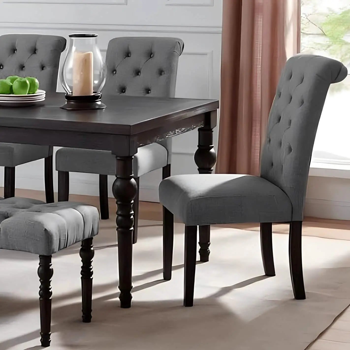 طقم سفرة بني*رمادي - Ath1830