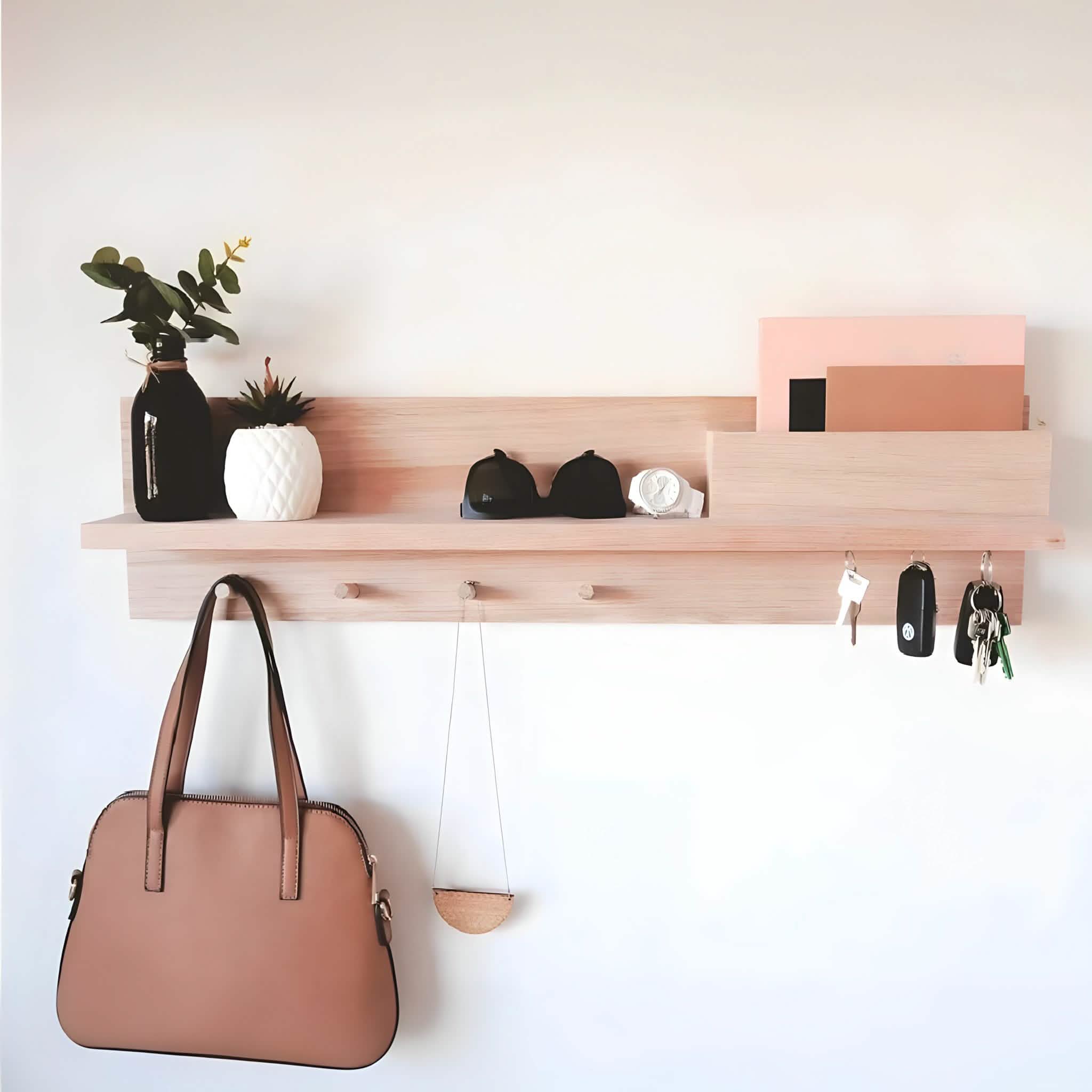 Ath335 - رف حائط مع شماعه