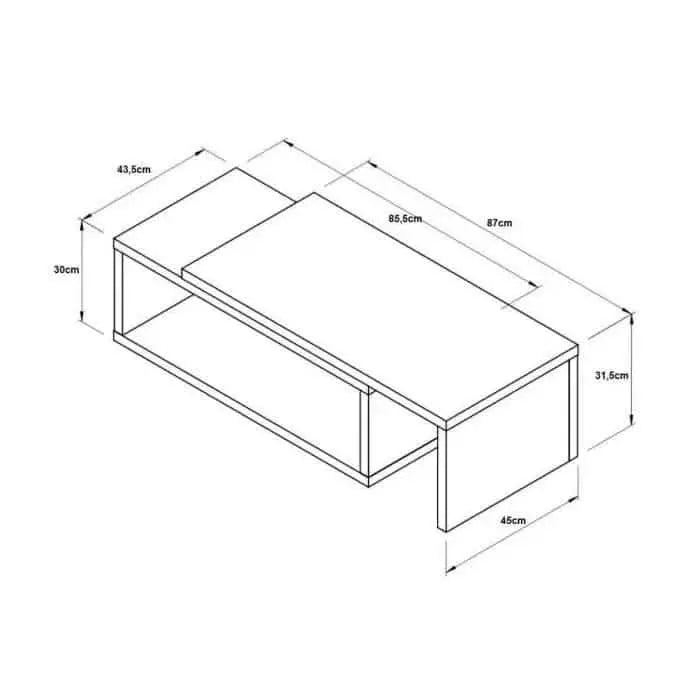 Ath1508 - ترابيزة قهوة خشبية