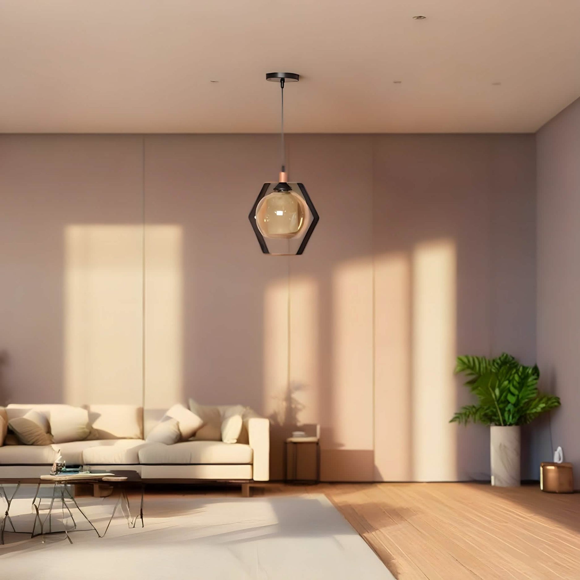 Light238 - نجفة سقف  50*20*50 سم