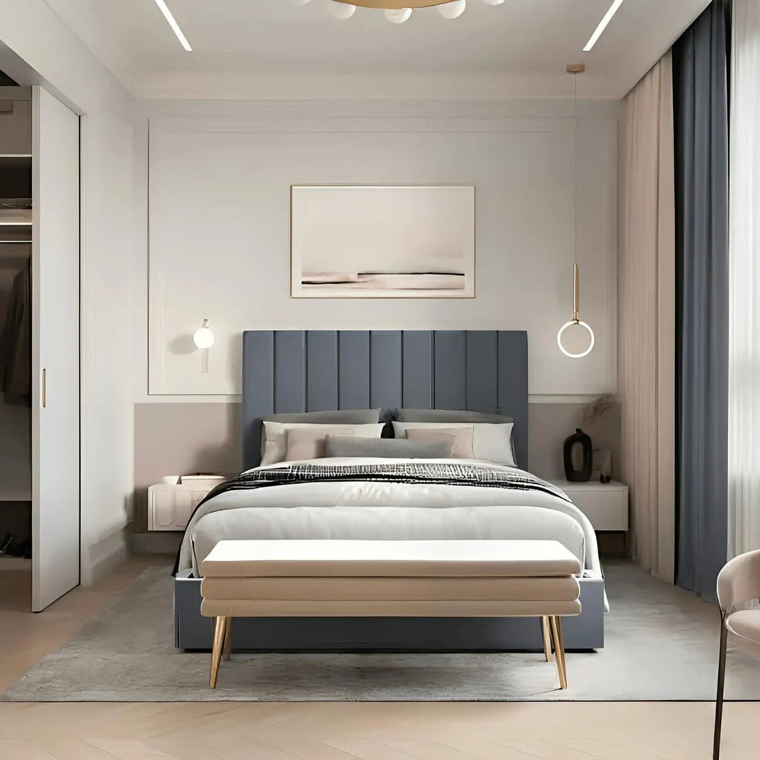 سرير رمادي - Athbed10