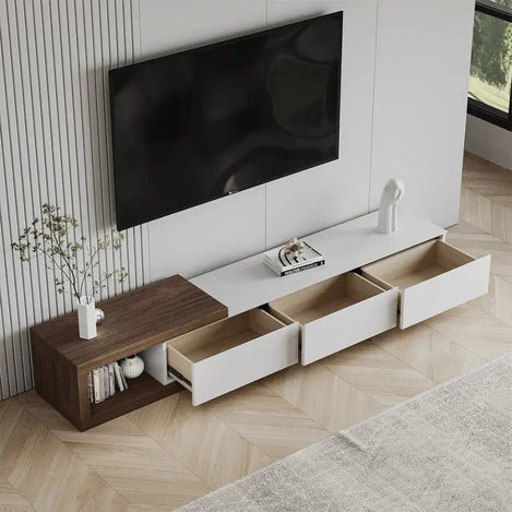 ترابيزة تليفزيون ام دي اف اسباني 190*40*40 سم - FUR3 - Homix