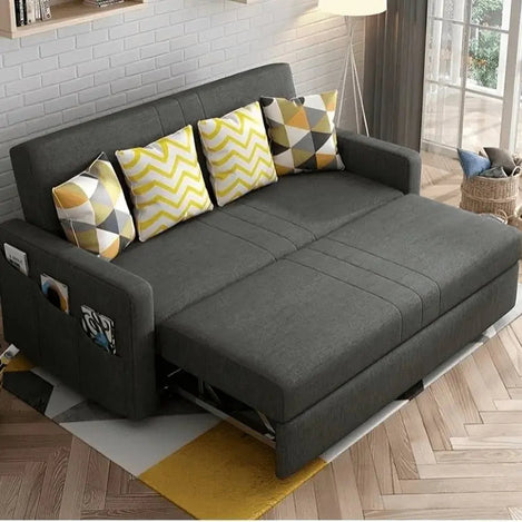 كنبة سرير رمادي غامق 200*80*75 سم - STB142 - Homix