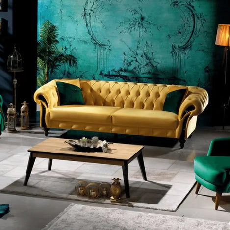 كنبة خشب زان 200*85*75 سم - STB134 - Homix