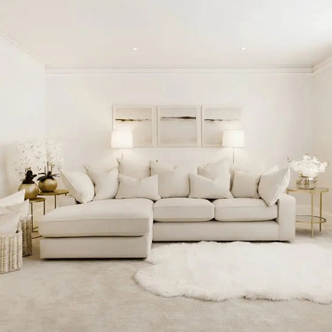 ركنة أبيض 240*160*85*75 سم - STB34 - Homix