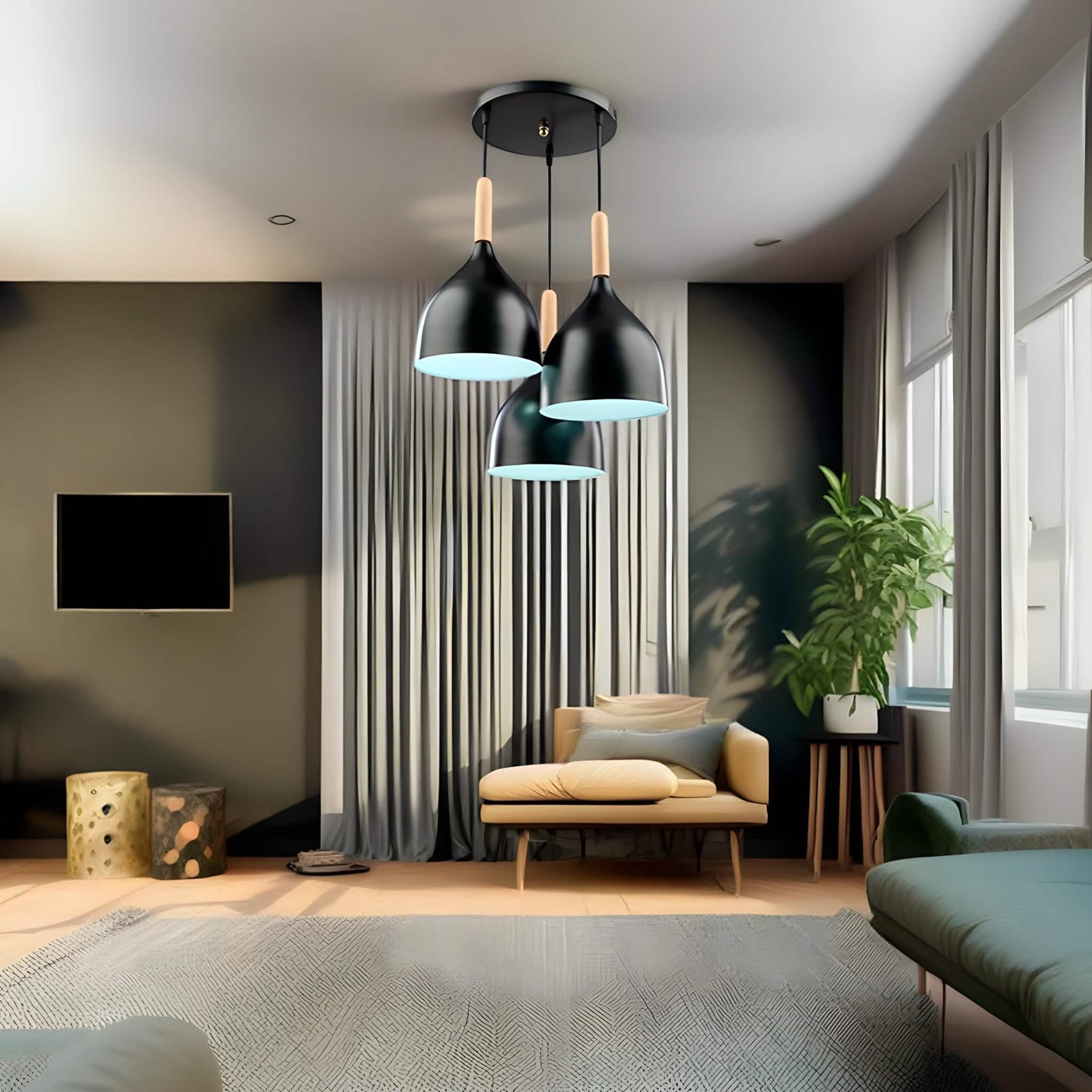 Light201 - مصباح سقف ألومنيوم  50*30*50 سم