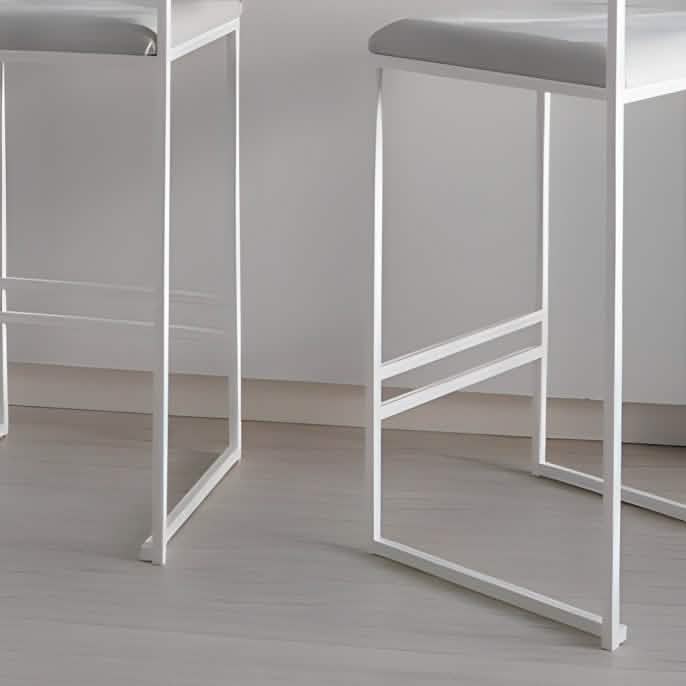 Sta333 - كرسي بار معدن و قماش