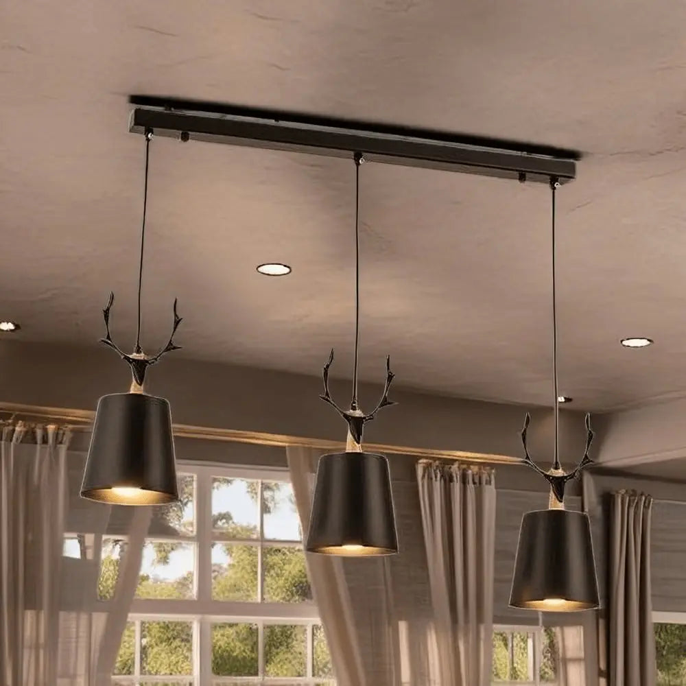 Light25 - مصباح سقف لون اسود معدن