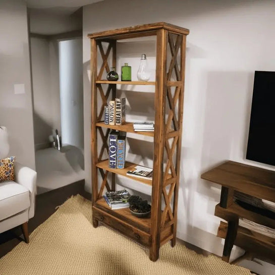 وحدة أرفف خشبية - Tar296