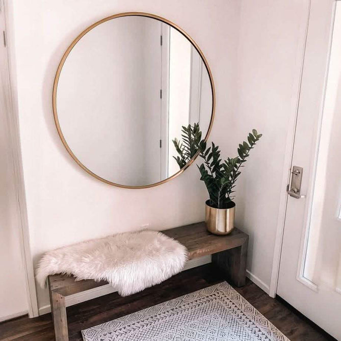 Sta102 -  مرايا دائرية بإطار معدن