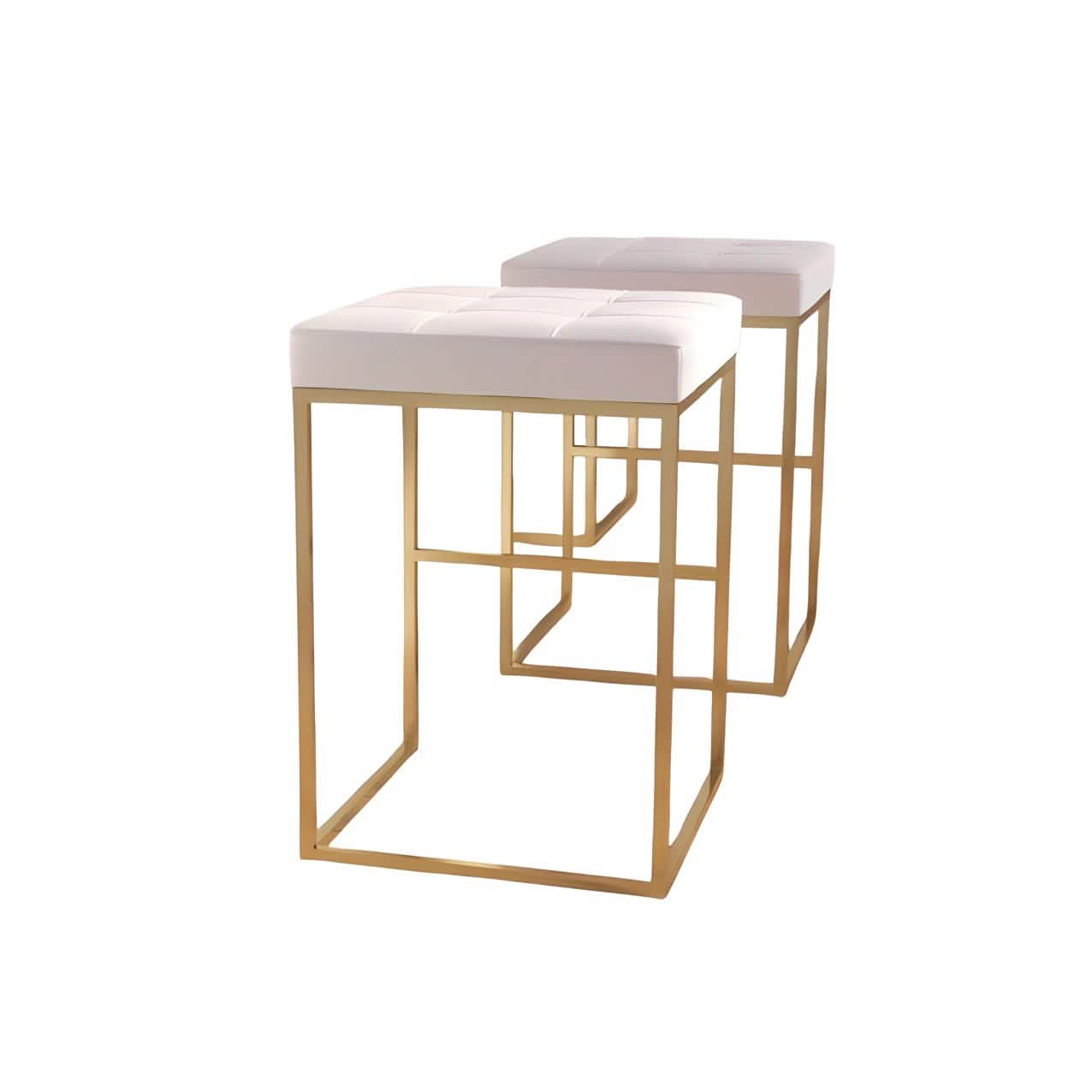 Sta272 - كرسي بار معدن و جلد