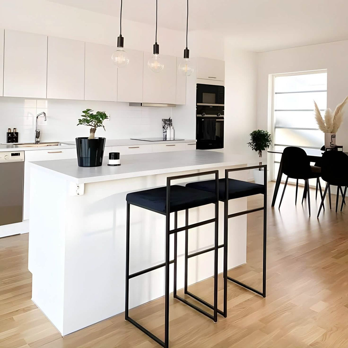 Best 130 - كرسي بار معدن و قماش