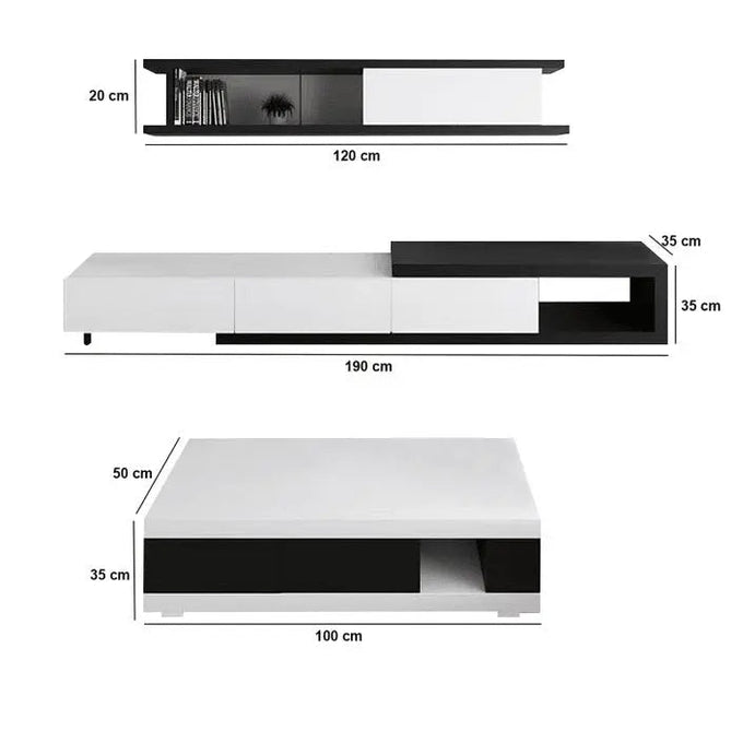 Ath826 - طقم ترابيزات تليفزيون مع قهوة
