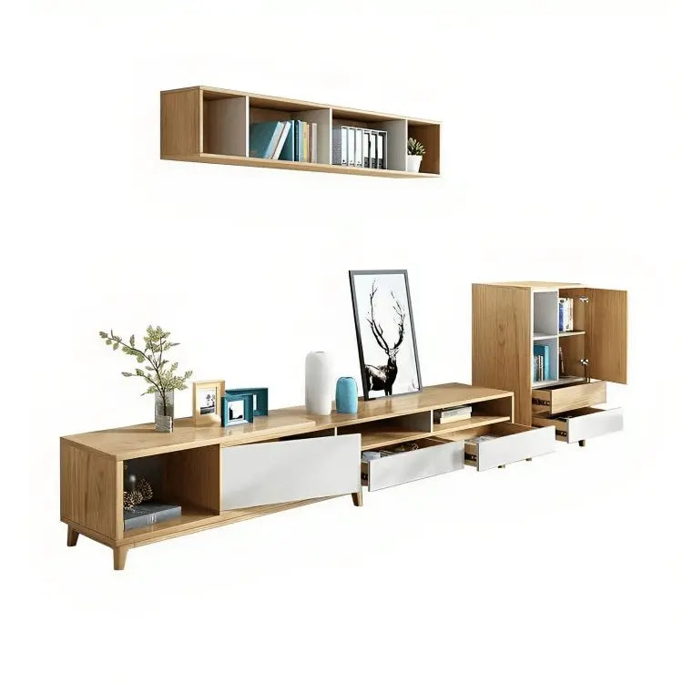 Ath814 - طقم ترابيزة تليفزيون وخزينة جانبية وعلوية