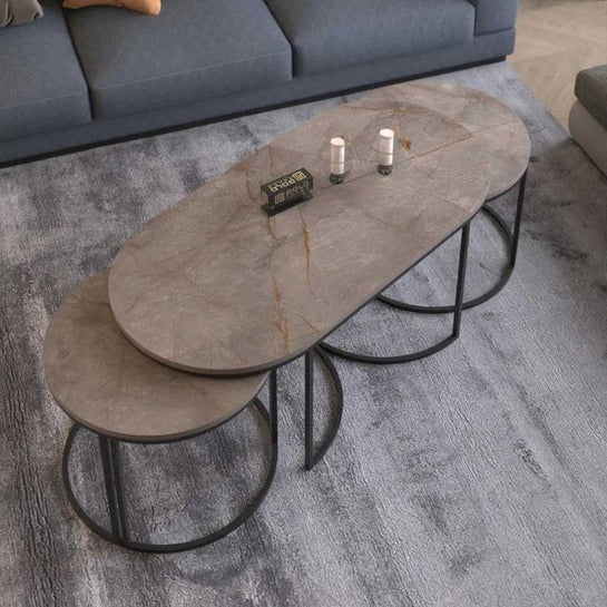 Ant15 -  طقم ترابيزات بيضاوى