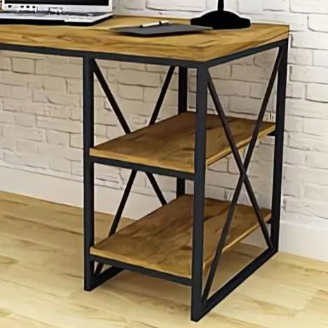 Ath1535 - مكتب خشبي مزود برفين