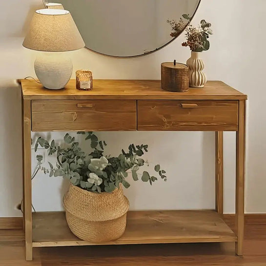 كونسول خشبي مع مرايا  - Best 38