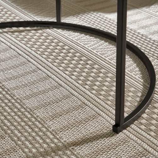 Best 30 - ترابيزة قهوة متداخلة معدن بسطح زجاج