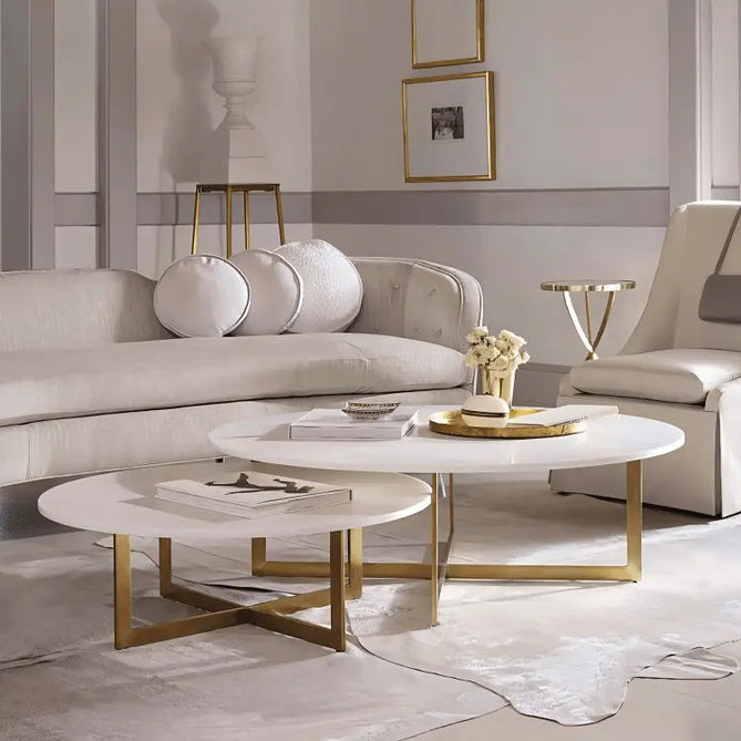 Best 29 - ترابيزة قهوة معدن بسطح رخام