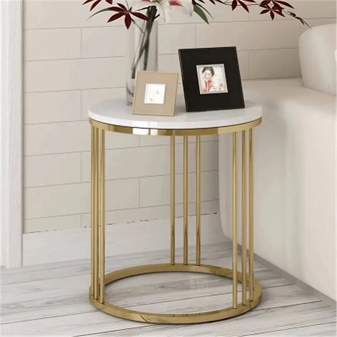 Sta23 - ترابيزة قهوة مع ترابيزة جانبية معدن