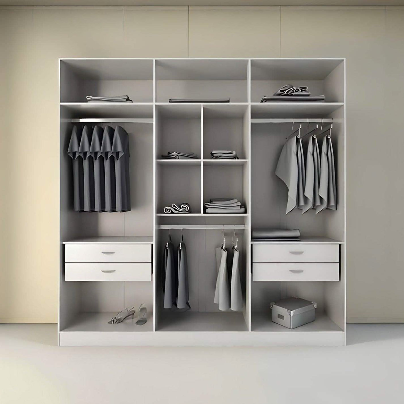 دريسينج لون أبيض 200*50*220 سم - TOD2 Top Wood