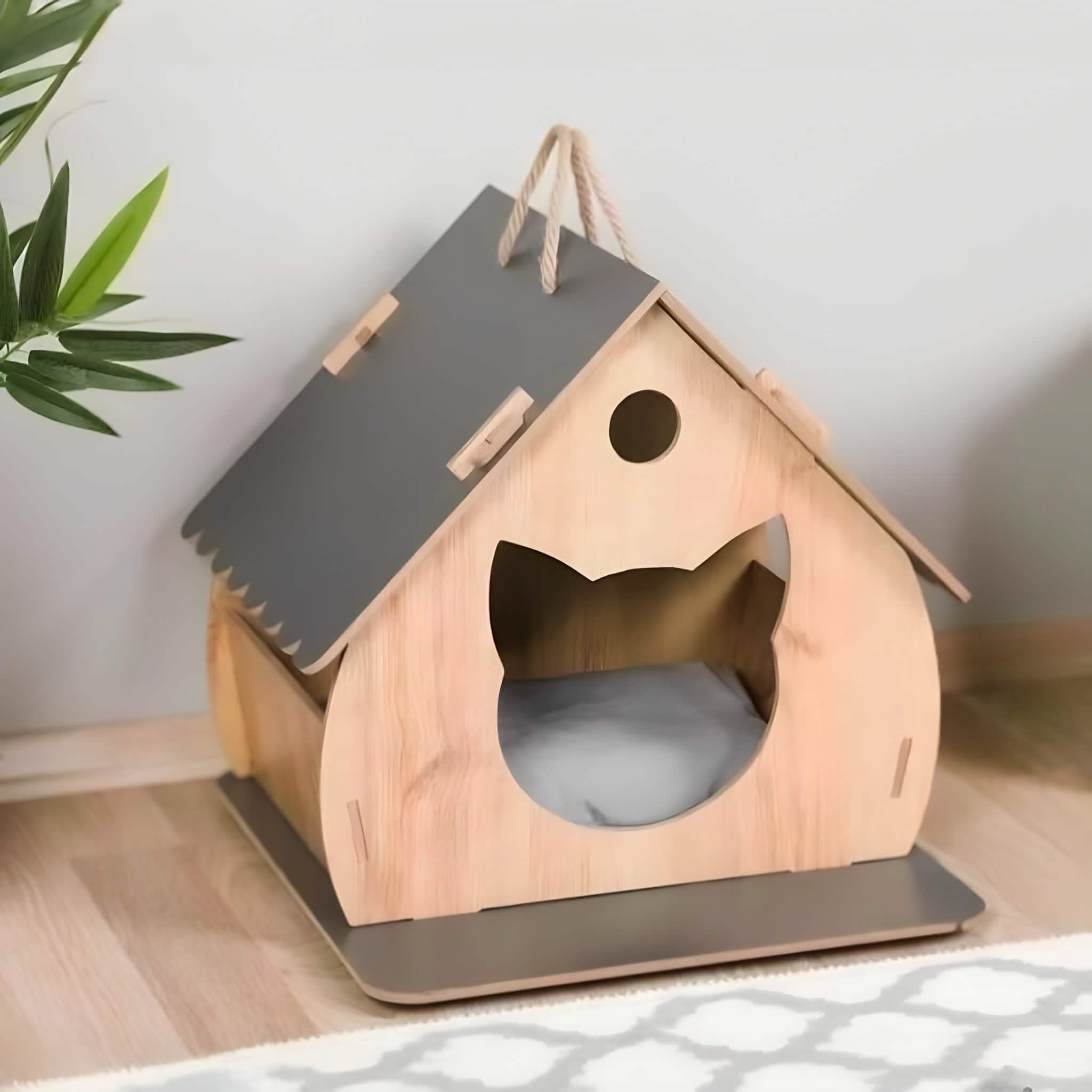 Best 131 - منزل القطط خشب