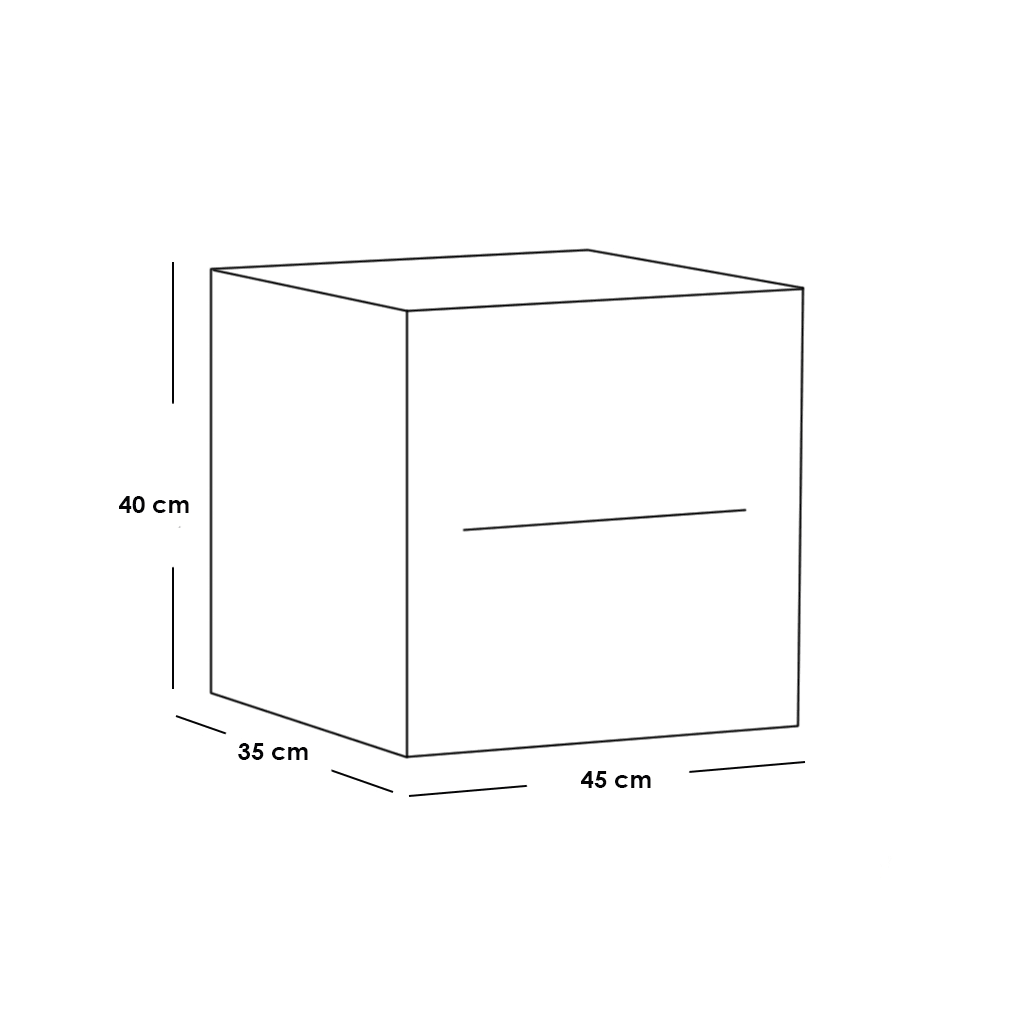 كومود بسطح زجاج - Best 74