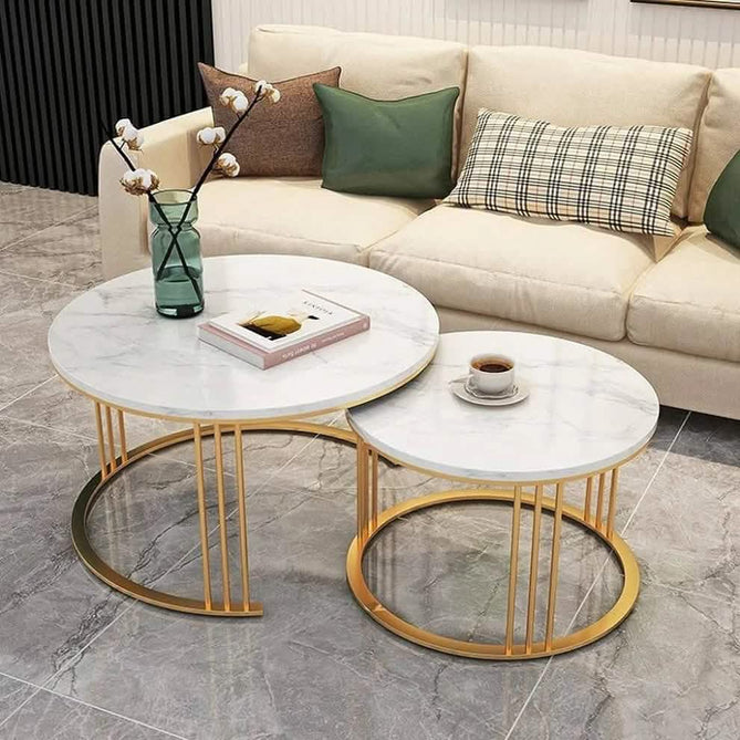 Fad82 - ترابيزة قهوة رخام كرارة