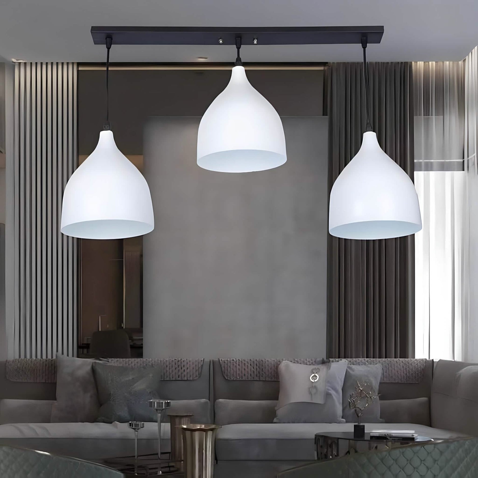 Light208 - مصباح سقف  ألومنيوم 60*55*60 سم