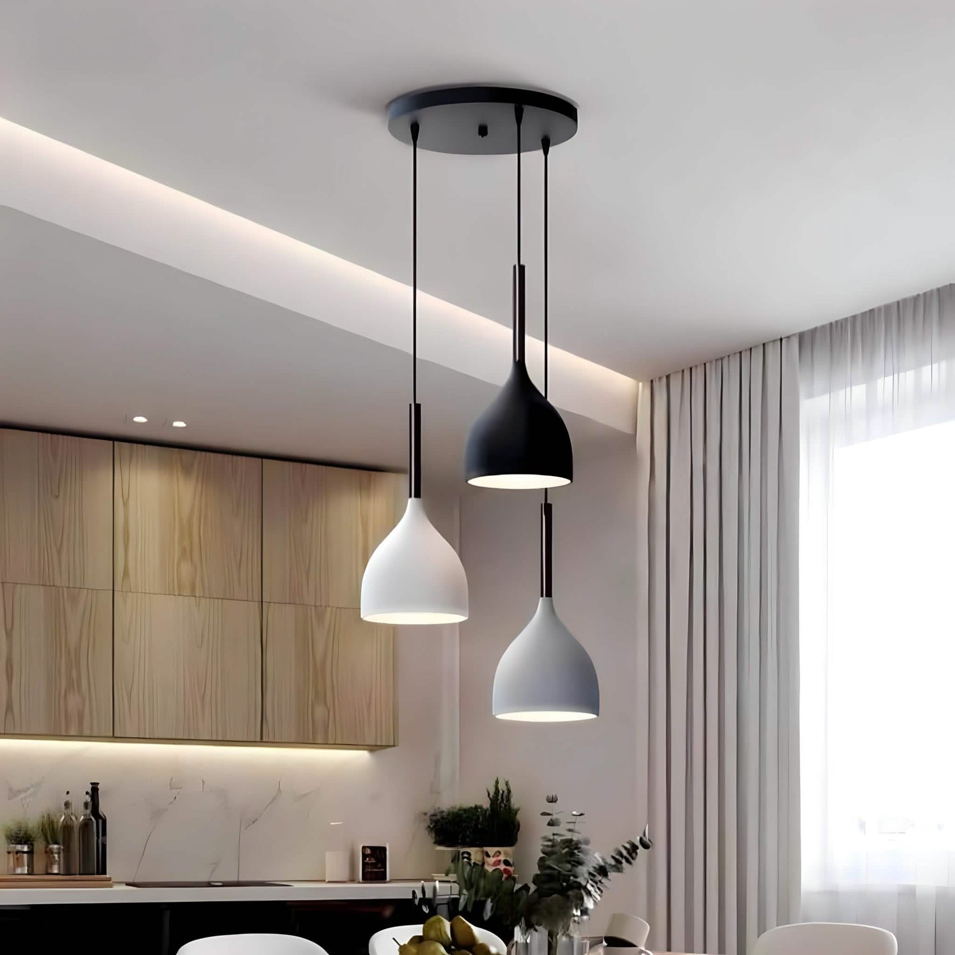 Light233 - نجفة سقف ألومنيوم 50*30*50 سم
